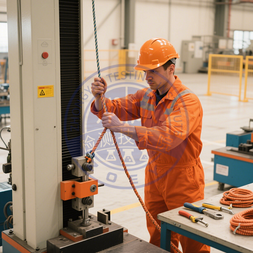 安全网系绳样静态负荷测试