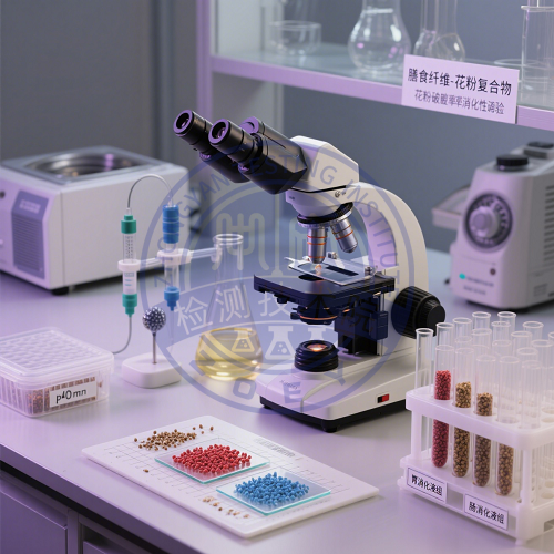 膳食纤维类食品中花粉破壁率消化性试验